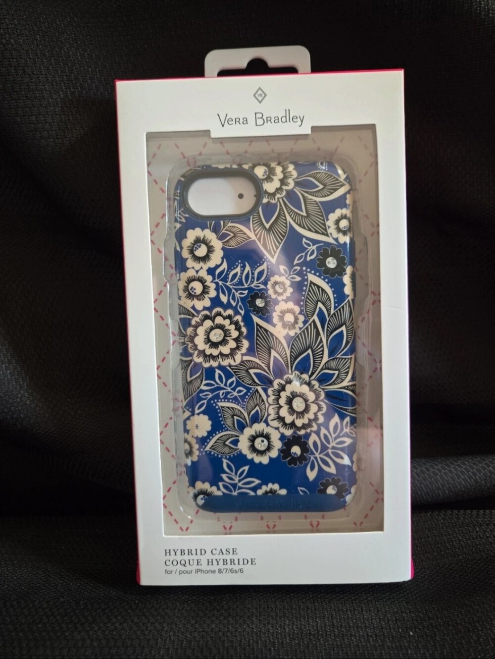 Vera Bradley Blue Floral Hybrid Phone Case NIB